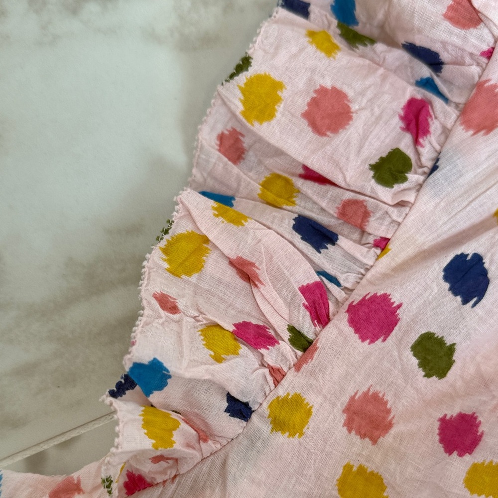 🥰THNL Colorful Polka Dot Ruffle Top
Size L - Picture 3 of 6